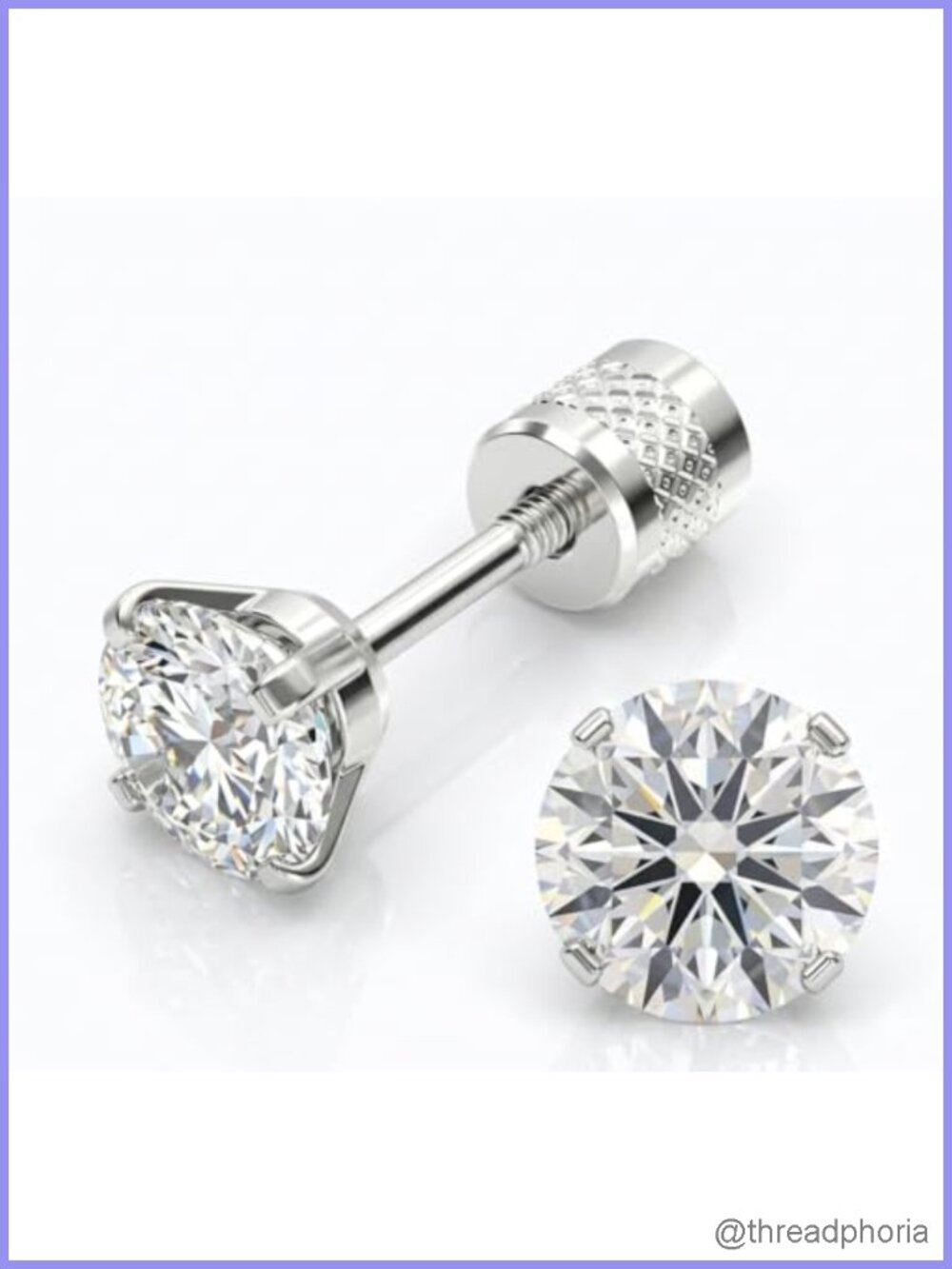 Hollow Metal Front Back Earrings for Women Statement Design